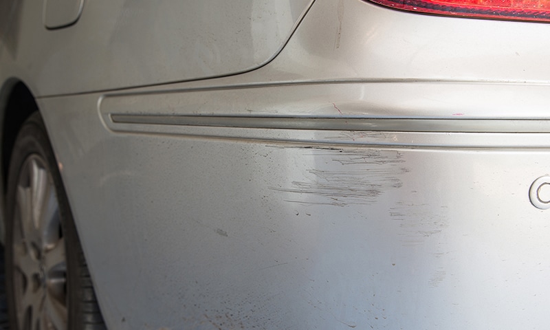 Car with dent. You need dent and appearance protection...